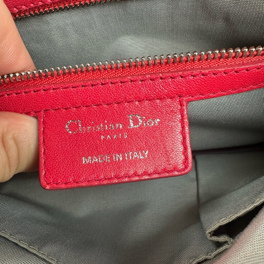 LADY DIOR Granville Cannage Satchel Bag Leather - Picture 11 of 13